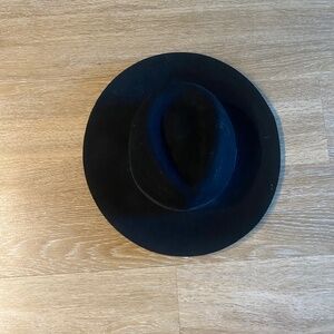 black boho sun hat